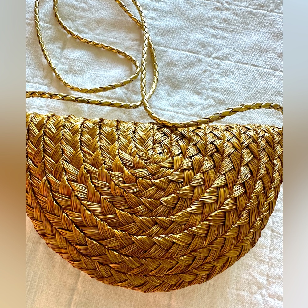 Handmade purse made with Brazilian golden grass - NEW